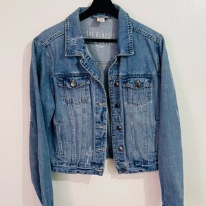 Cotton On Women’s Blue Classic Denim Jacket Size 10